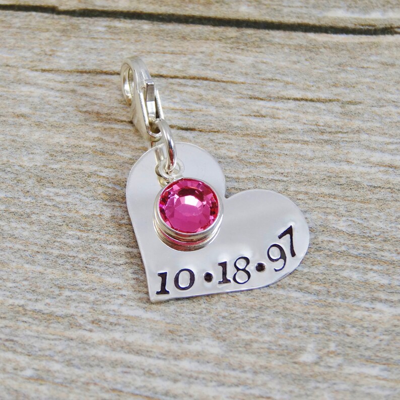Hand Stamped Jewelry Personalized Jewelry Charm for Etsy