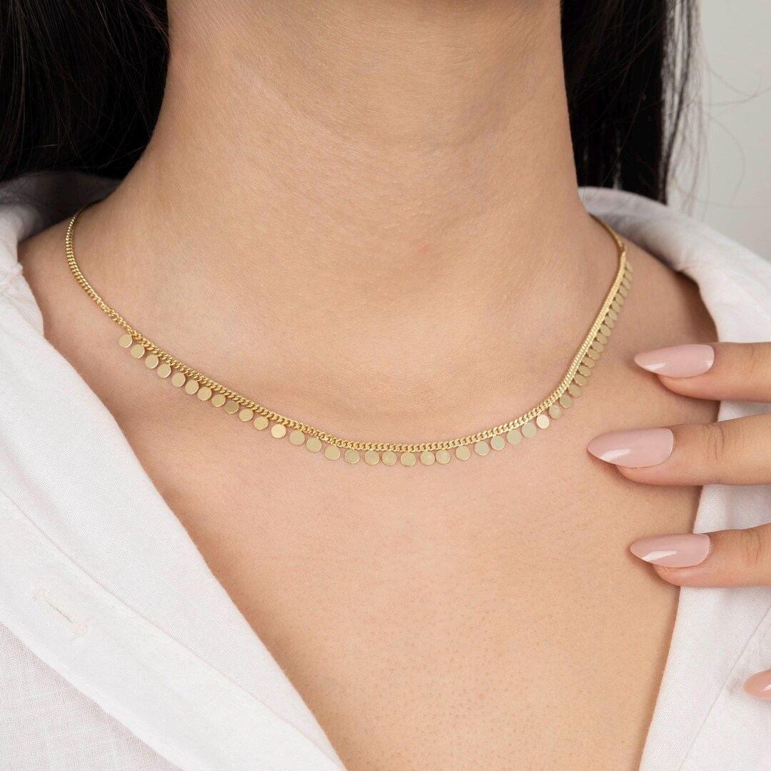 Collana Donna A Maglia Cubana Oro – HolidayQbee, Design Moderno Con Chiusura Regolabile, Elegante E Leggera - 6
