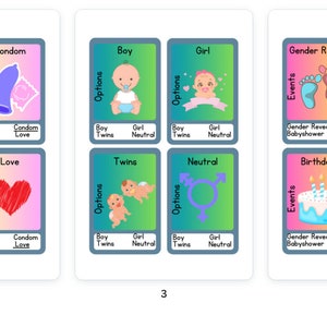 Baby shower Quartet Game Printable
