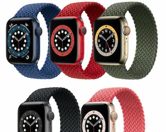 Nylon Braided Watch Strap for Apple Watch Series 4/5/6/7/8/9/SE Ultra 1/2 Band Unisex