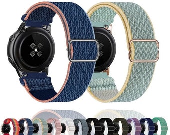 Watch Strap For Samsung Galaxy 2 3 4 5 6 7 Classic Pro FE S3 Frontier Nylon Fabric Wave Unisex 20mm 22mm