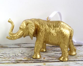 Glitzy sitting sat Elephant ornament figurine glittery decoration Gift boxed 