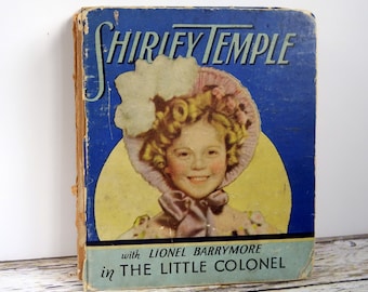 Shirley Temple Vintage Book: 1930s Movie Memorabilia, Some Damage (see description)