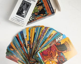 Vintage 1993 Morgan Greer Tarot Card Deck, Complete Pack with Instruction Book