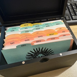Index Card Tab Dividers Sun Print and Cut Out at Home