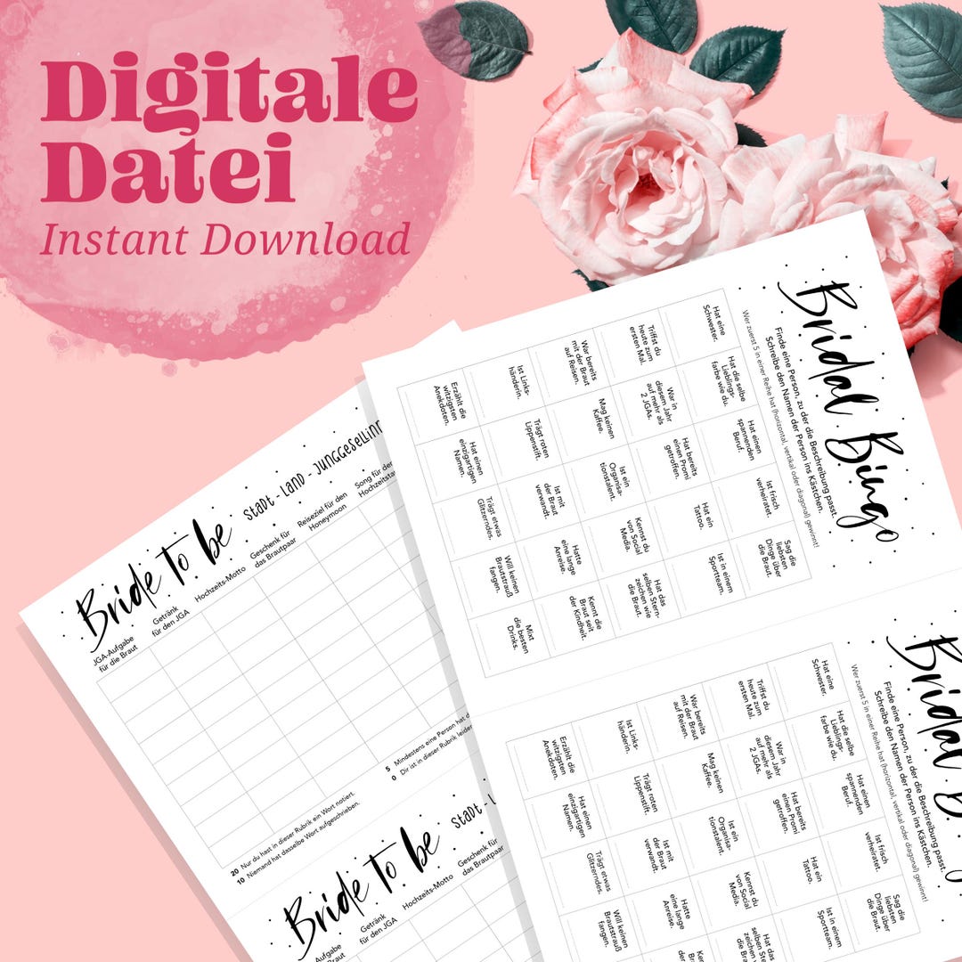 JGA Games Set – 15 Fun & Creative Party Games For Hen Parties