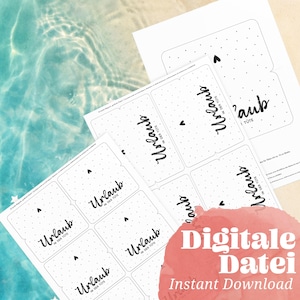 Printable HOLIDAY in the bag bag closure DIY thank you gift Printable bag flaps for gift bags souvenirs holidays summer