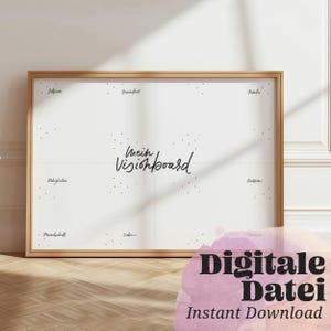 Planificación anual "Mi VISIONBOARD" Imprimible, ¡crea tu mood board con tus deseos para el nuevo año!