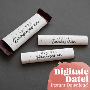 Print template chocolate bar cover Small THANK YOU for the wonderful time Printable DIY banderole chocolate packaging say thank you gratitude