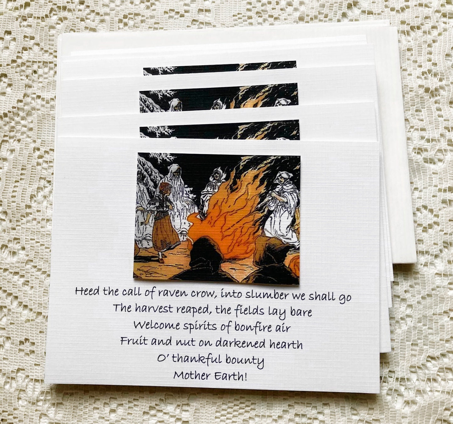 SAMHAIN Note Cards Stationery 8 Greeting Cards Paper - Etsy