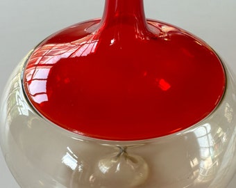 Jarrón artístico vintage de cristal de Murano 'Bolle' de Tapio Wirkkala para Venini