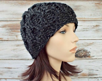 Hand Knit Cable Hat for Winter Warmth, Stylish, Cozy, and Perfect for Cold Days, Unisex Knit Beanie