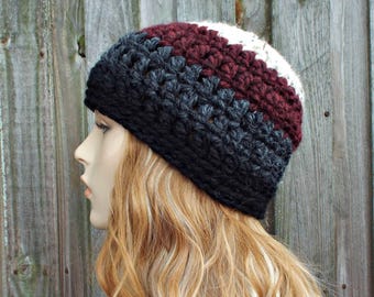 Fitted Beanie, Chunky Crochet Hat, Womens Hat, Mens Hat, Warm Winter Hat, Crochet Beanie, Crochet Cap
