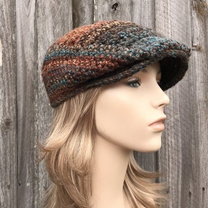 Golf Cap, Flat Cap, Newsboy Cap, Mens Hat, Womens Hat, Winter Hat, Crochet Hat, Newsboy Hat, Golf Hat