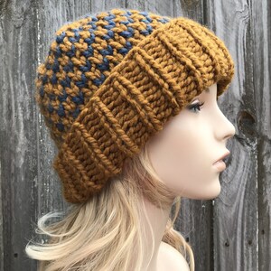 Chunky Knit Hat, Womens Hat, Mens Hat, Winter Hat, Knit Beanie, Knit Cap, Cuffed Beanie, Mens Beanie, Womens Beanie