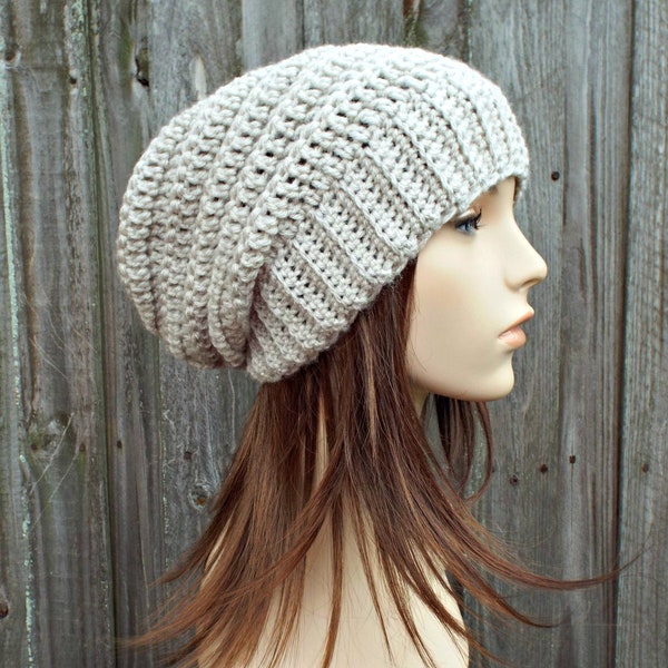 Hut Häkelmuster - Slouchy Beanie Hut Herren Hüte Damen Hüte Wintermützen - Anleitung zum Häkeln Einfaches Häkelmuster - Shiplap Beanie