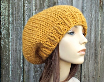 Knit Hat Pattern Hat Knitting Pattern - Easy Beret Pattern Slouchy Hat Chunky Knit Hat Womens Hats Winter Hats Mens Hat - Champlain Beret