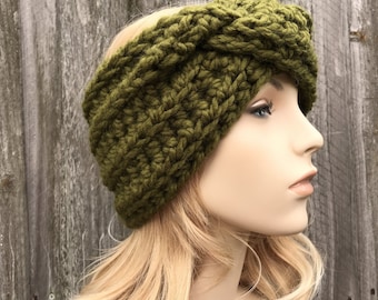 Breites Winter Stirnband, Damen Stirnband, Herren Stirnband, grobstrick Häkelarbeit Stirnband, Ohrwärmer, Kopftuch, Kopftuch, Novalie Stirnband