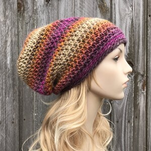 Crochet Hat, Womens Hat, Mens Hat, Winter Hat, Crochet Beanie, Crochet Cap, Slouchy Beanie, Slouchy Hat, Turkish Delight