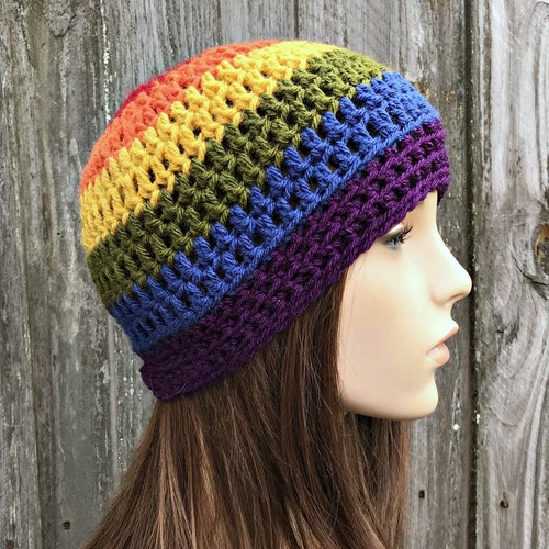 COLLJL8 Men & Women Rainbow Heart LGBT Outdoor Fashion Beanies Hat Soft Winter Skull Caps