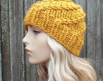 Mönster för stickad mössa Mönster för stickning av mössa Mönster för grov mössa - Herrmössa Mönster för vintermössa Dam Stickningsguide - Whirly Beanie