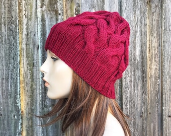 Knit Hat Knitting Pattern, Knit Beanie Pattern, Cable Knit Hat Pattern, Cable Hat Pattern, Mens Hat, Womens Hat, Kindred Cable Beanie