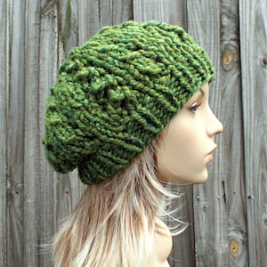 Instant Download Chunky Lace Beanie Knitting Pattern Knit Hat Pattern ...