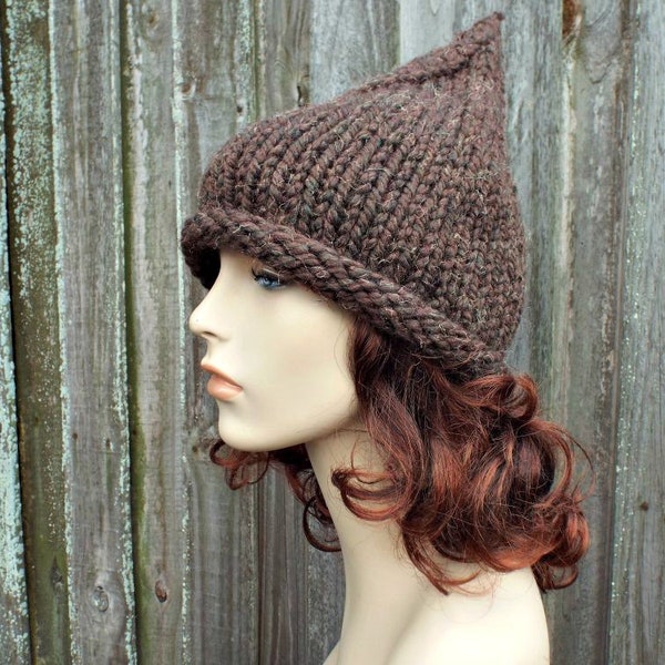 Witch Hat Pattern Knitting Pattern Knitted Hat Pattern Warlock Hat Elf Hat Gnome Hat Womens Hats Mens Hat - Knitting Pattern For Witchs Hat