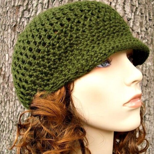 Crochet Hat Pattern Womens Hat Mens Hat Monarch Newsboy Hat - Etsy