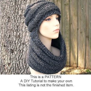Instant Download Knitting Pattern - Knit Hat Knitting