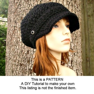 Chunky Crochet Hat Pattern, Newsboy Hat Pattern, Newsboy Cap Pattern, Hat Crochet Pattern, Womens Hat, Mens Hat, Winter Hat