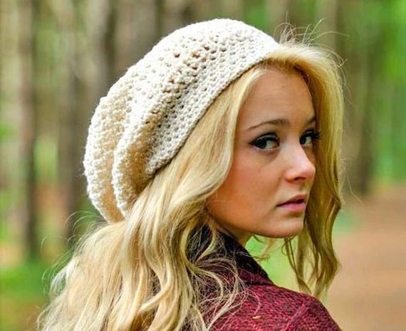 Buy Boho Hat, Crochet Hat, Womens Hat, Winter Hat, Slouchy  display picture 2