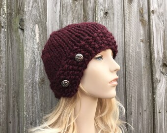 Black Cloche Hat for Women, Chunky Knit Hat, Womens Hat, Mens Hat, Knit  Cloche, Knit Beanie, Knit Cap, Cloche Beanie, Fitted Beanie - Etsy UK