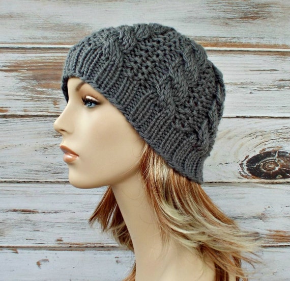 How To Knitting Tutorial PDF Pattern Moira Beanie Knit Hat Pattern Womens Hat Mens Hat Easy Knitting Patterns For Hats
