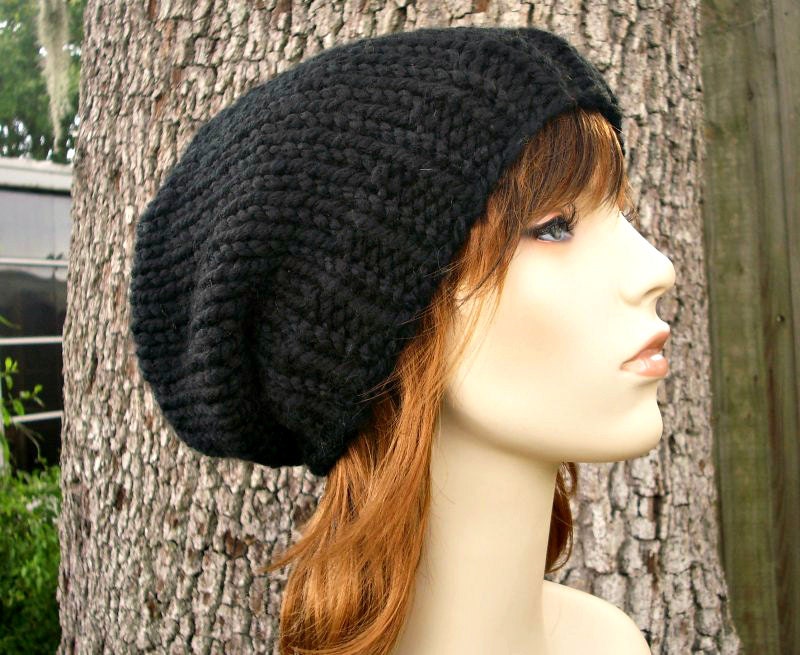 Chunky Knit Hat Pattern, Easy Knitting Pattern, Knit Beanie Pattern ...