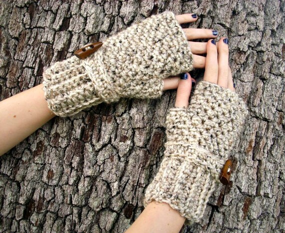 Guantes Sin Dedos De Ganchillo, Guantes De Invierno, Guantes De Mujer,  Mitones Sin Dedos, Accesorios De Mujer, Calentadores De Manos Harina de  Avena -  México