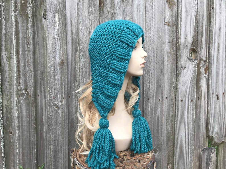 Chunky Knit Hat Hat With Tassels Womens Hat Womens Hood - Etsy