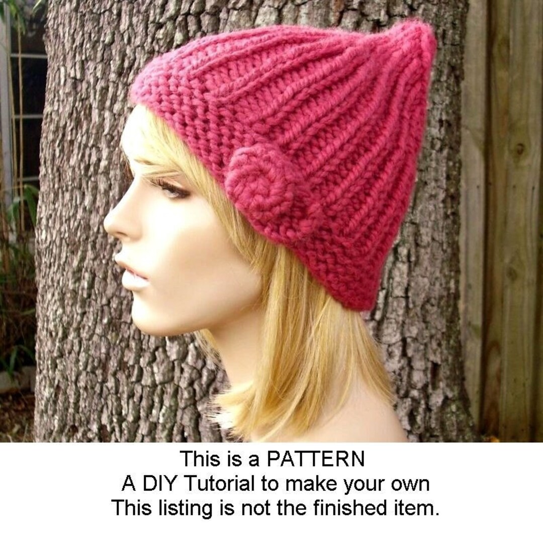 Instant Download Knitting Pattern Knit Hat Knitting Pattern