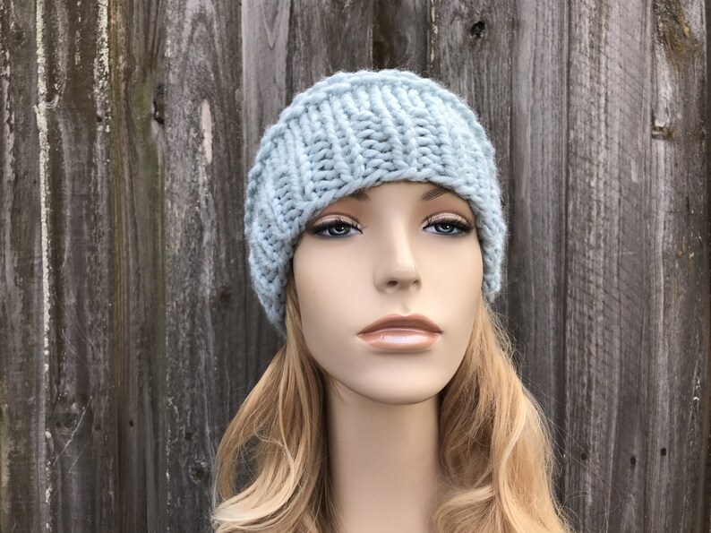 Chunky Knit Hat Hat With Pom Pom Knit Cap Mens Hat Womens Etsy