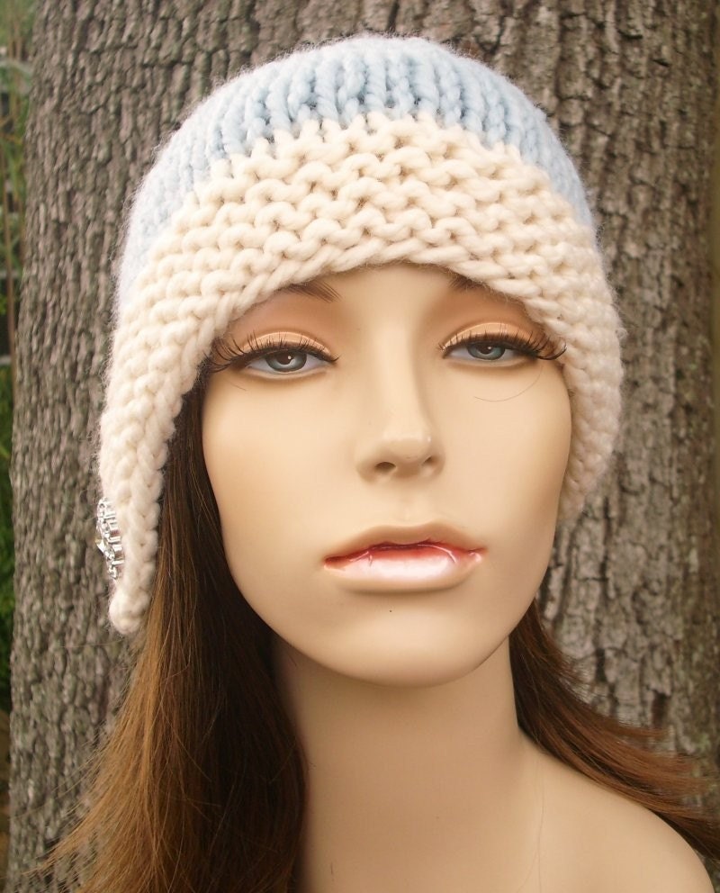 Chunky Knit Hat Cloche Hat Womens Hat Winter Hat Womens - Etsy