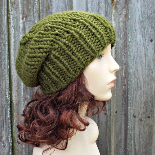 Chunky Beanie Knitting Pattern Knit Hat Pattern Mens Hat Etsy UK