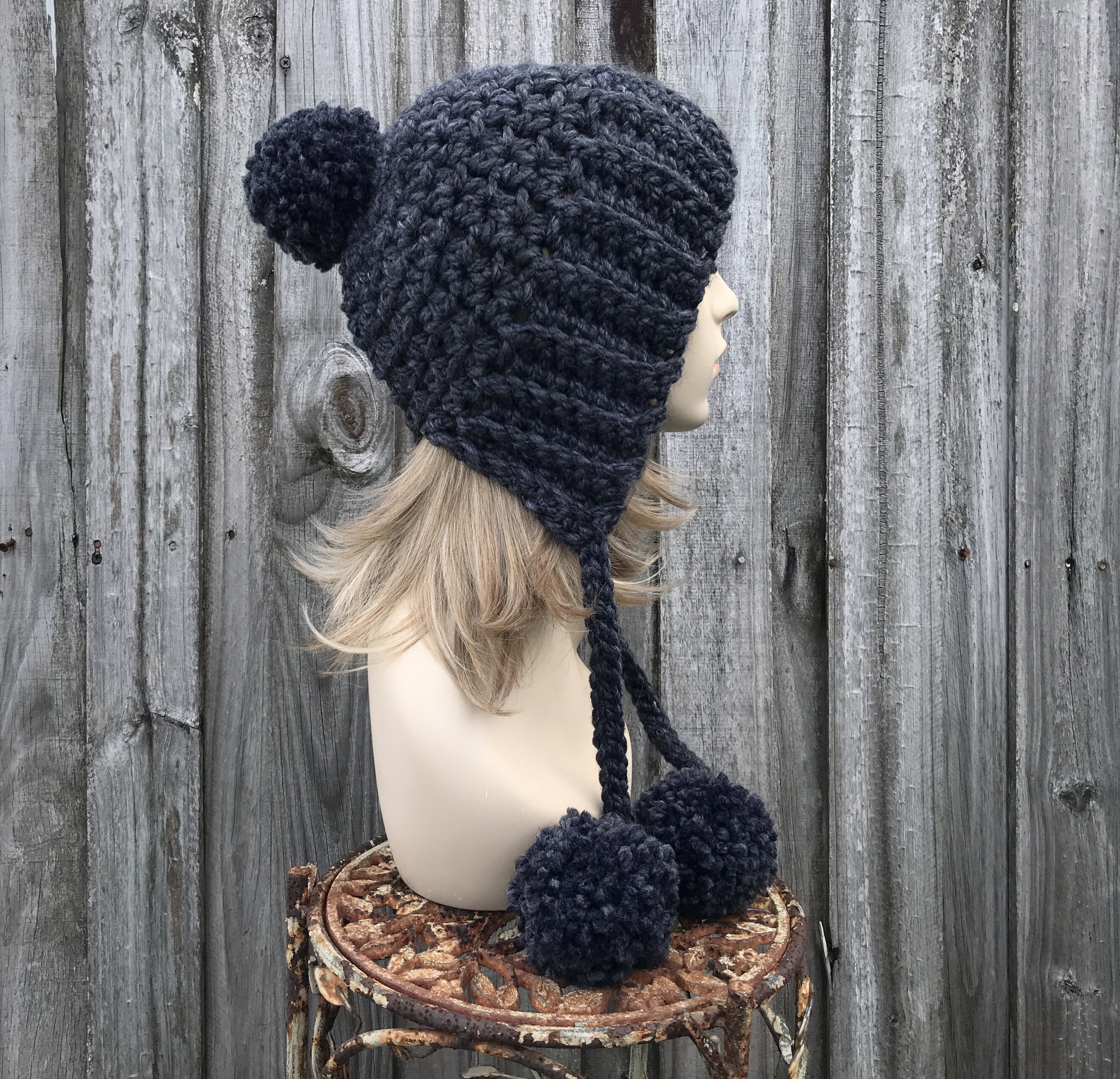帽子 PERVERZE Crochet Knit Hat / Black PERVERZE Crochet Knit Hat / Black 帽子