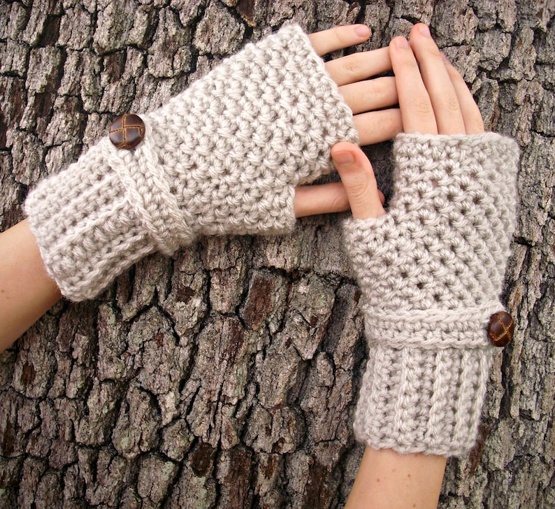Fingerless Mittens Fingerless Gloves Hand Warmers Crochet image 0