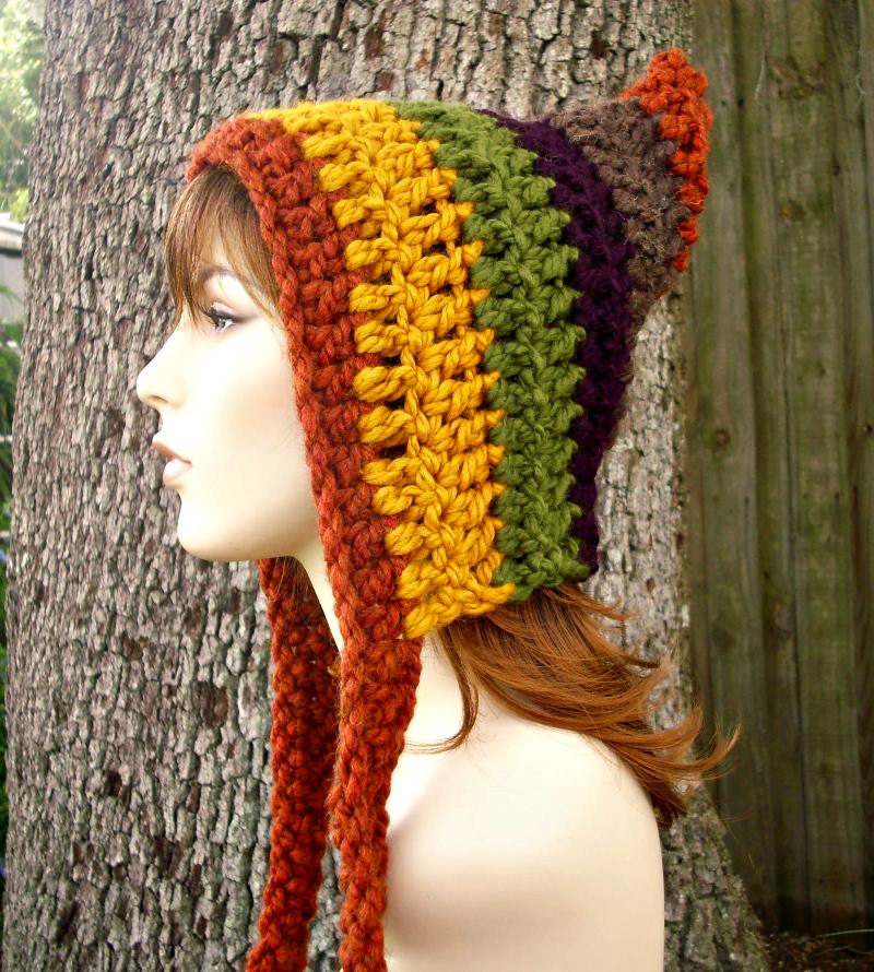 Pixie Hood Crochet Hat Pixie Hat Womens or Teens Winter Etsy Australia