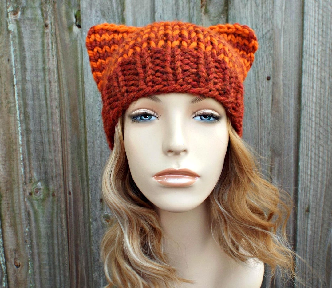 帽子 LOOP YARN SHAGGY CAT EAR KNIT CAP Amazon.com: cafele Cat Beanie Y2k Hat Crochet Cat Ear Beanie