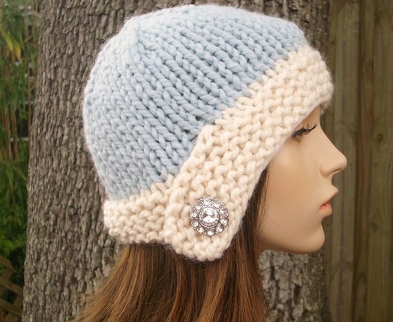 Chunky Knit Hat, Cloche Hat, Womens Hat, Winter Hat, Cloche  display picture 2