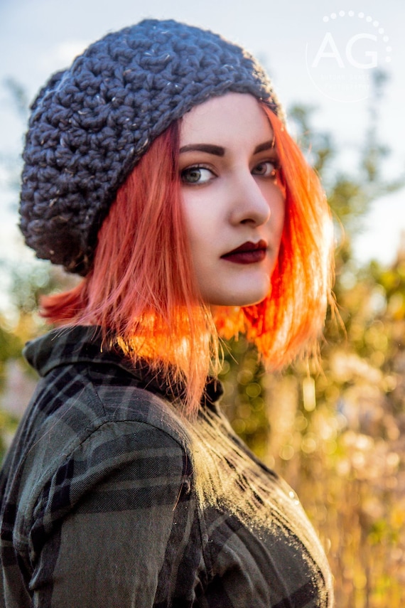 Chunky Crochet Hat, Womens Hat, Mens Hat, Winter Hat  display picture 3