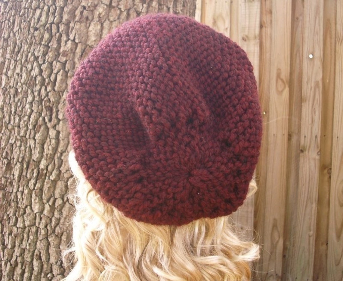 Oversized Knit Hat Mens Hat Womens Hat Winter Hat Slouchy Etsy