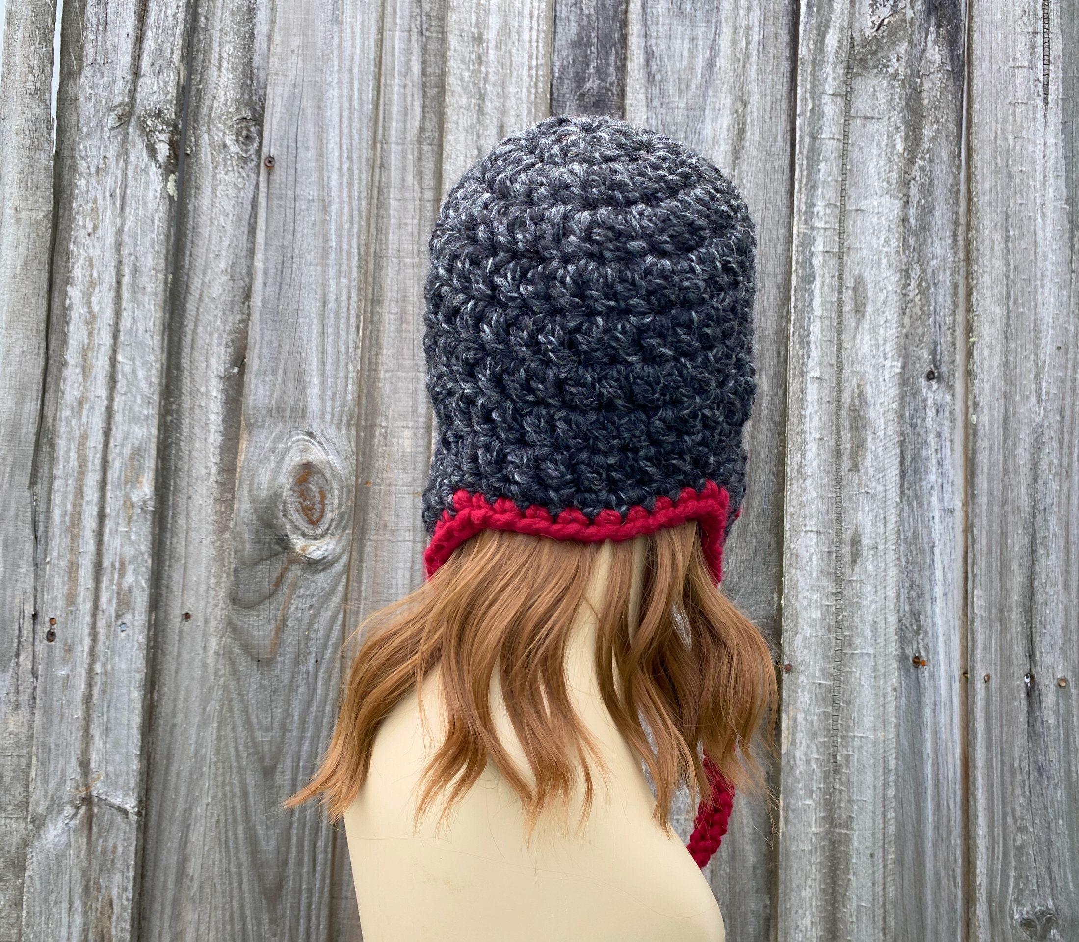 Trapper Hat, Ear Flap Hat, Chunky Crochet Hat, Womens Hat, Mens