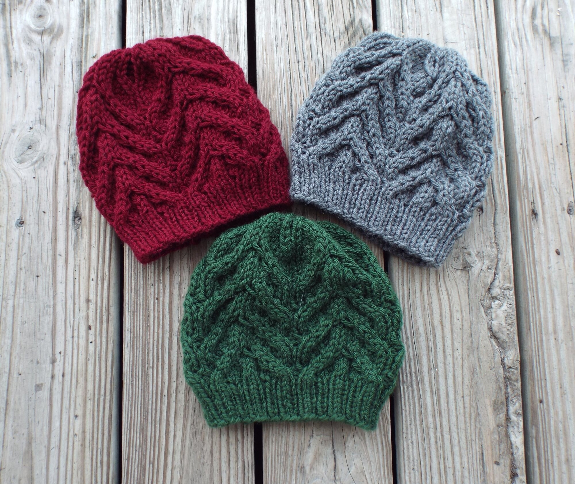 Knit Hat Pattern Hat Knitting Pattern Cable Hat Pattern Womens